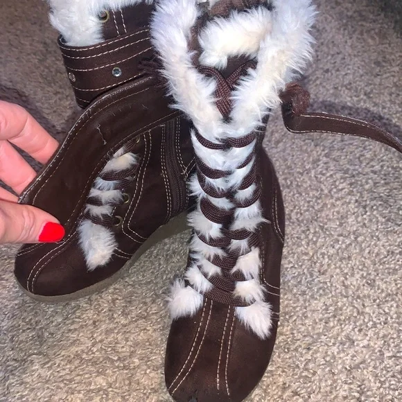 Lace up wedge boots ❤️‍🔥 - Picture 5 of 14